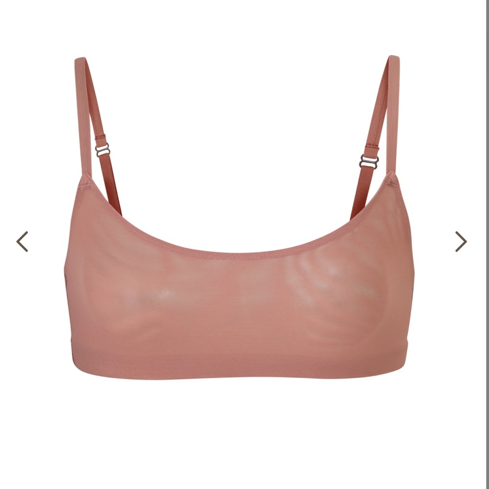NEW SKIMS Mesh Scoop Bralette - Size 2X